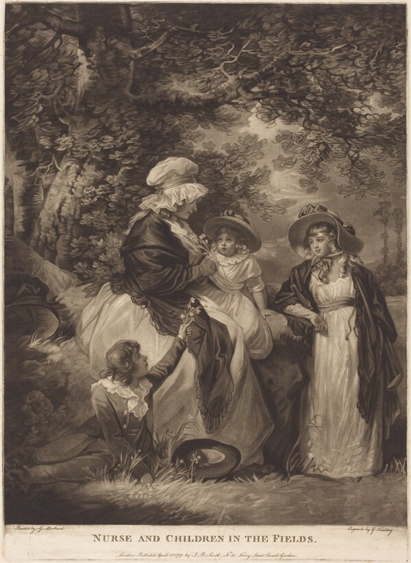 Nurse and Children in the Fields