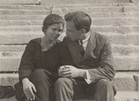 Self-Portrait with Erzsébet Salamon, André Kertész, October 4, 1921
