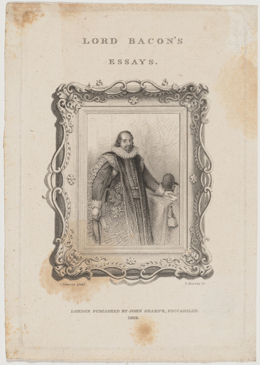 Lord Bacon's Essays - Title Page