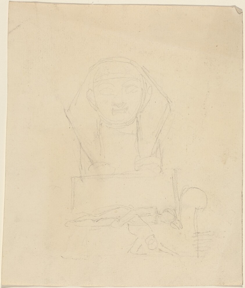 Sphinx with Reclining Figures in Foreground