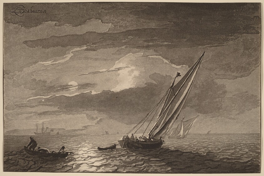 Seascape with Full Moon