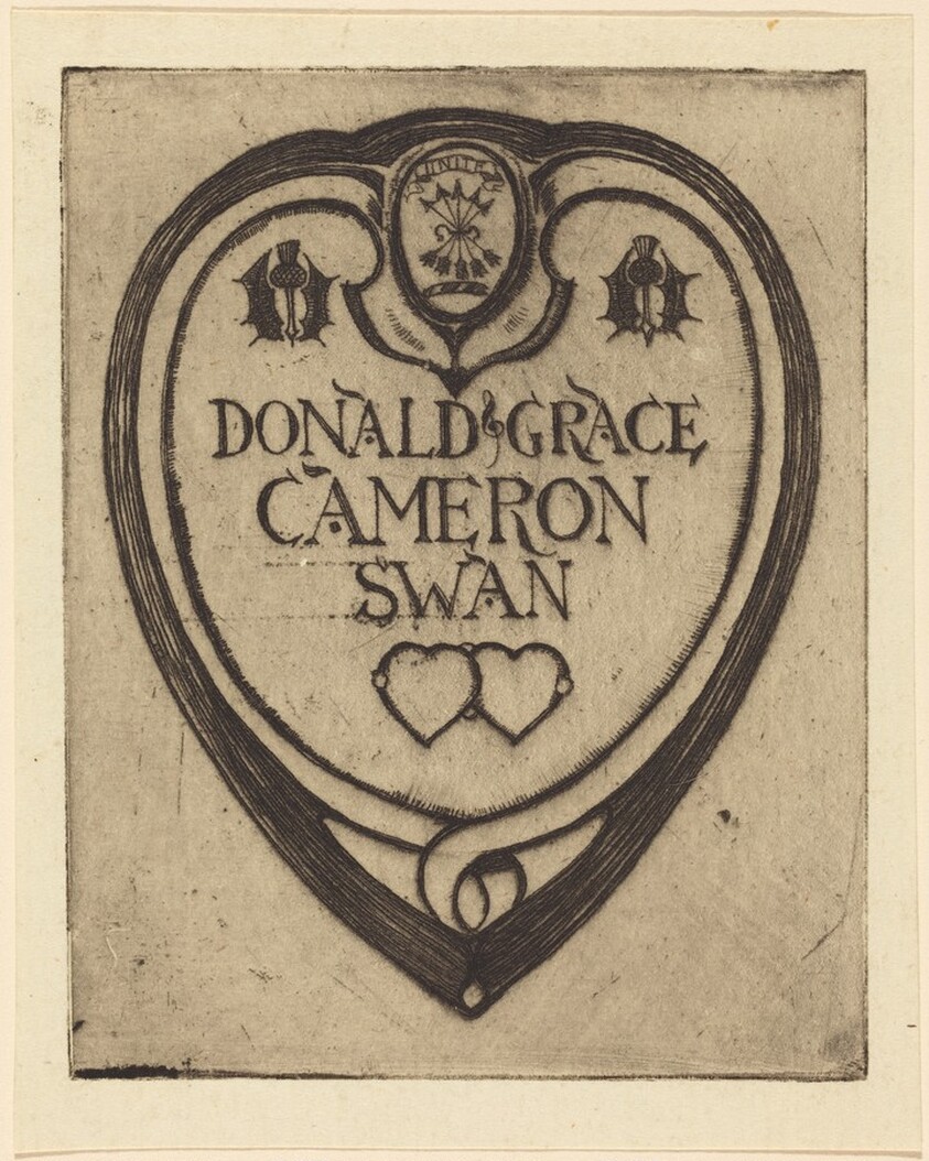 Bookplate of Donald Grace (Cameron Swan)