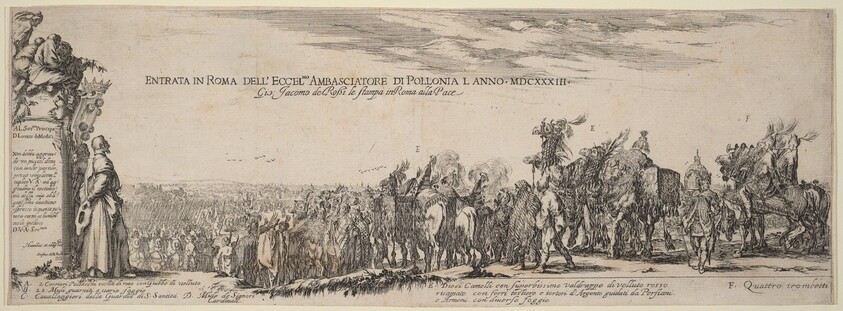 Title Page for "Entry into Rome of His Excellency the Polish Ambassador"