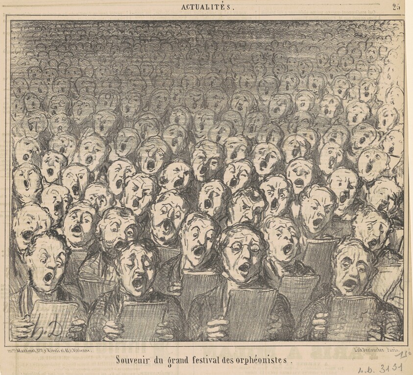 Souvenir du grand festival des orphéonistes