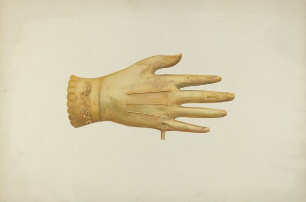 Metal Weather Vane: Glove