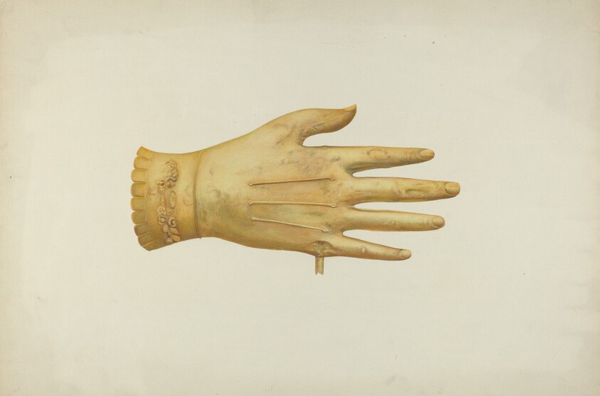 Metal Weather Vane: Glove