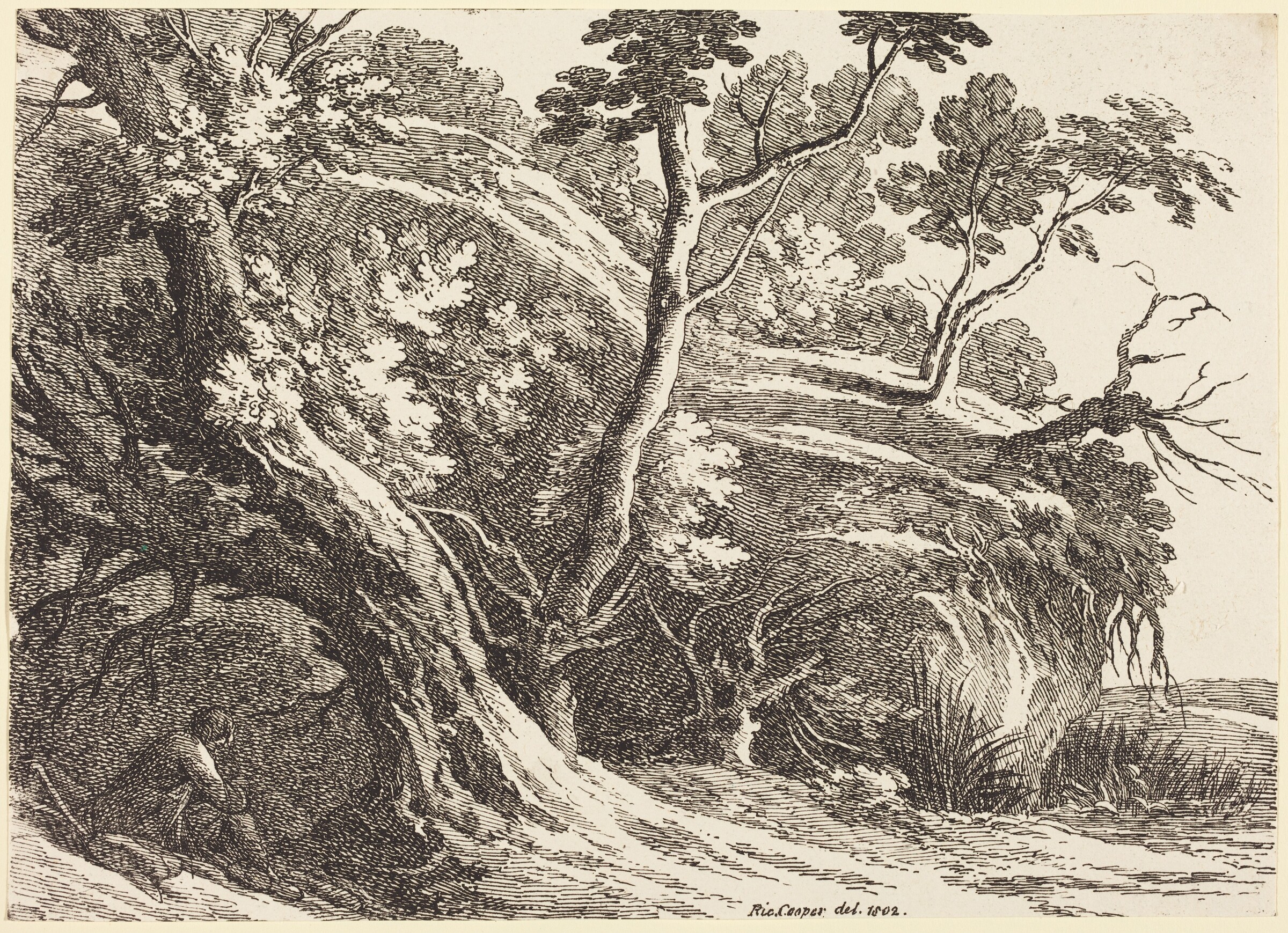 Landscape with Large Trees, Richard Cooper II, 1802