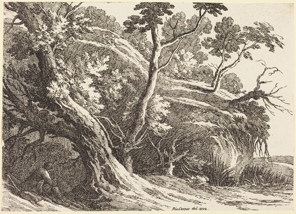 Landscape with Large Trees