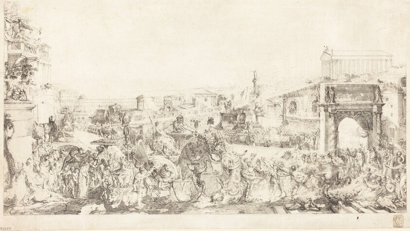 Triomphe de Pompee dans Rome