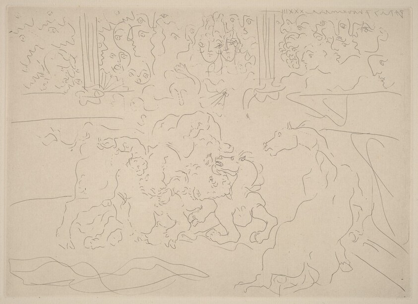 Corrida. Wounded Torero (Corrida. Torero blessé)