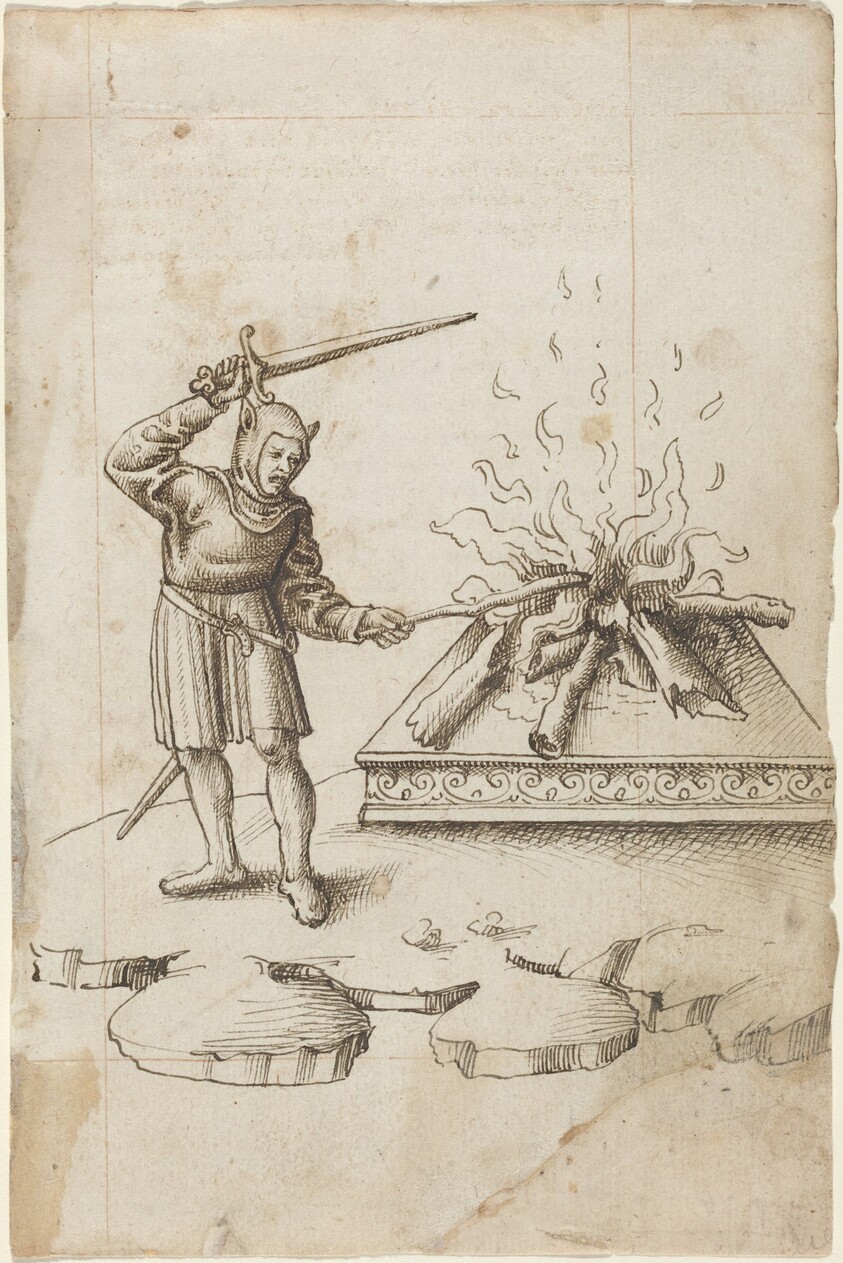 "Do Not Poke the Fire with a Sword" [fol. 20 recto]