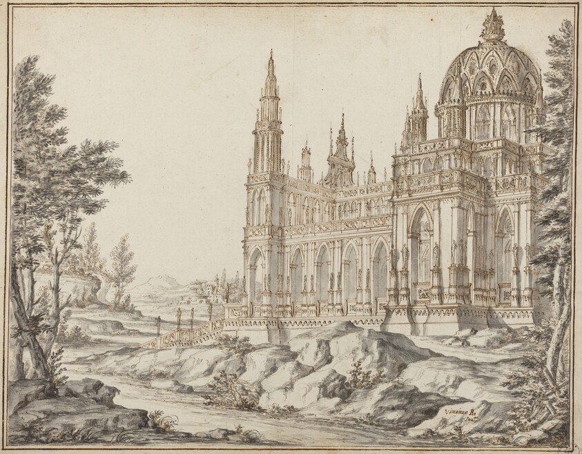 Cathedral in a Landscape