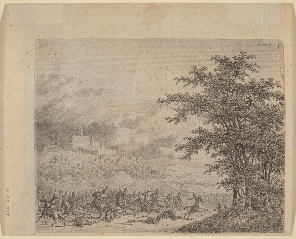 The Affair near Konigstein (L'Affaire pres d e Koenigstein) [verso]