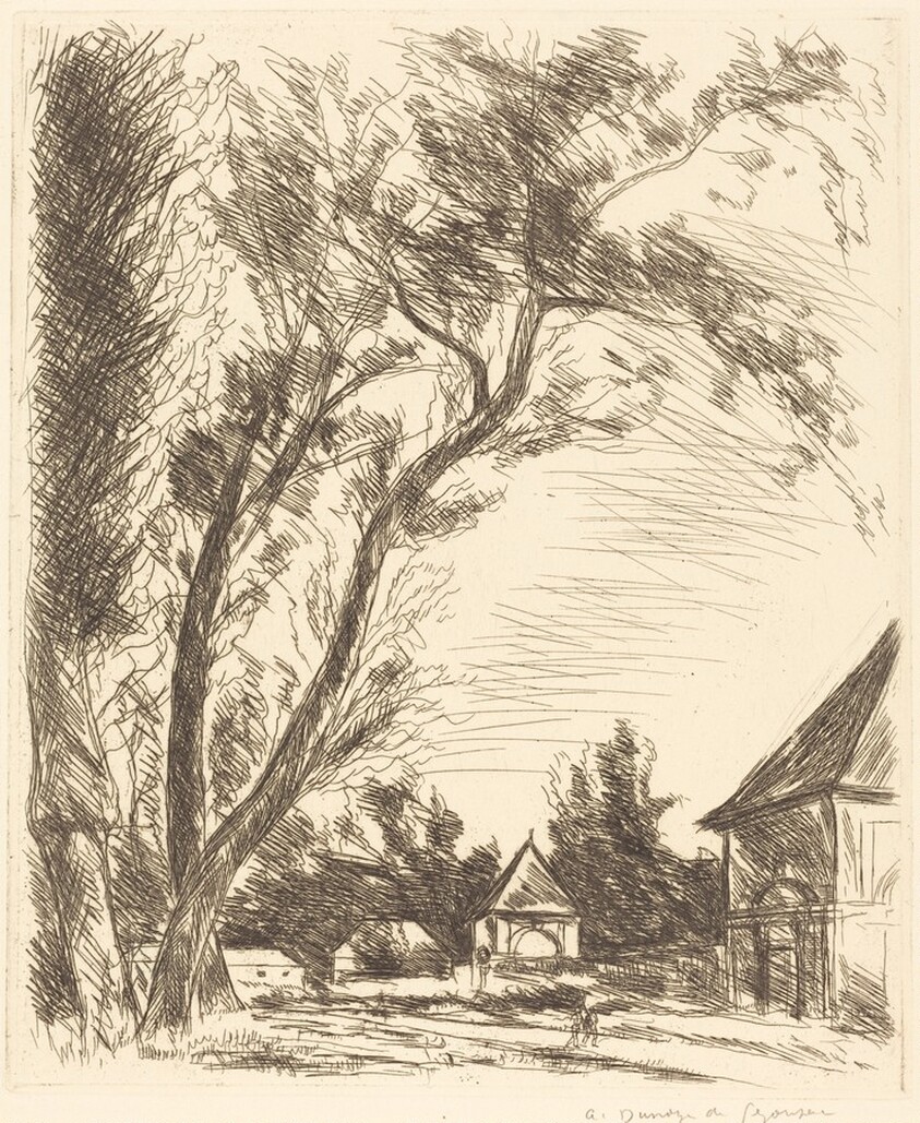 The Menagerie, Versailles (Large Plate) (Versailles, la Menagerie (grande planche))