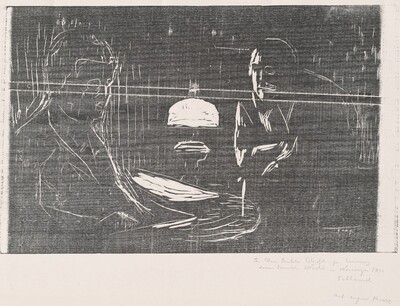 Munch and Schiefler at Hvitsten (Munch og Schiefler i Hvitsten), Edvard Munch, 1911 - 1912