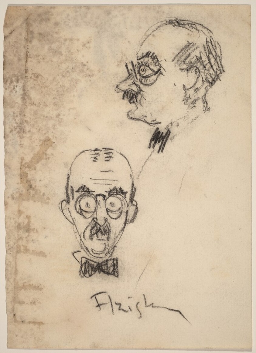 Caricature of a Man (Azish?, front and profile views)