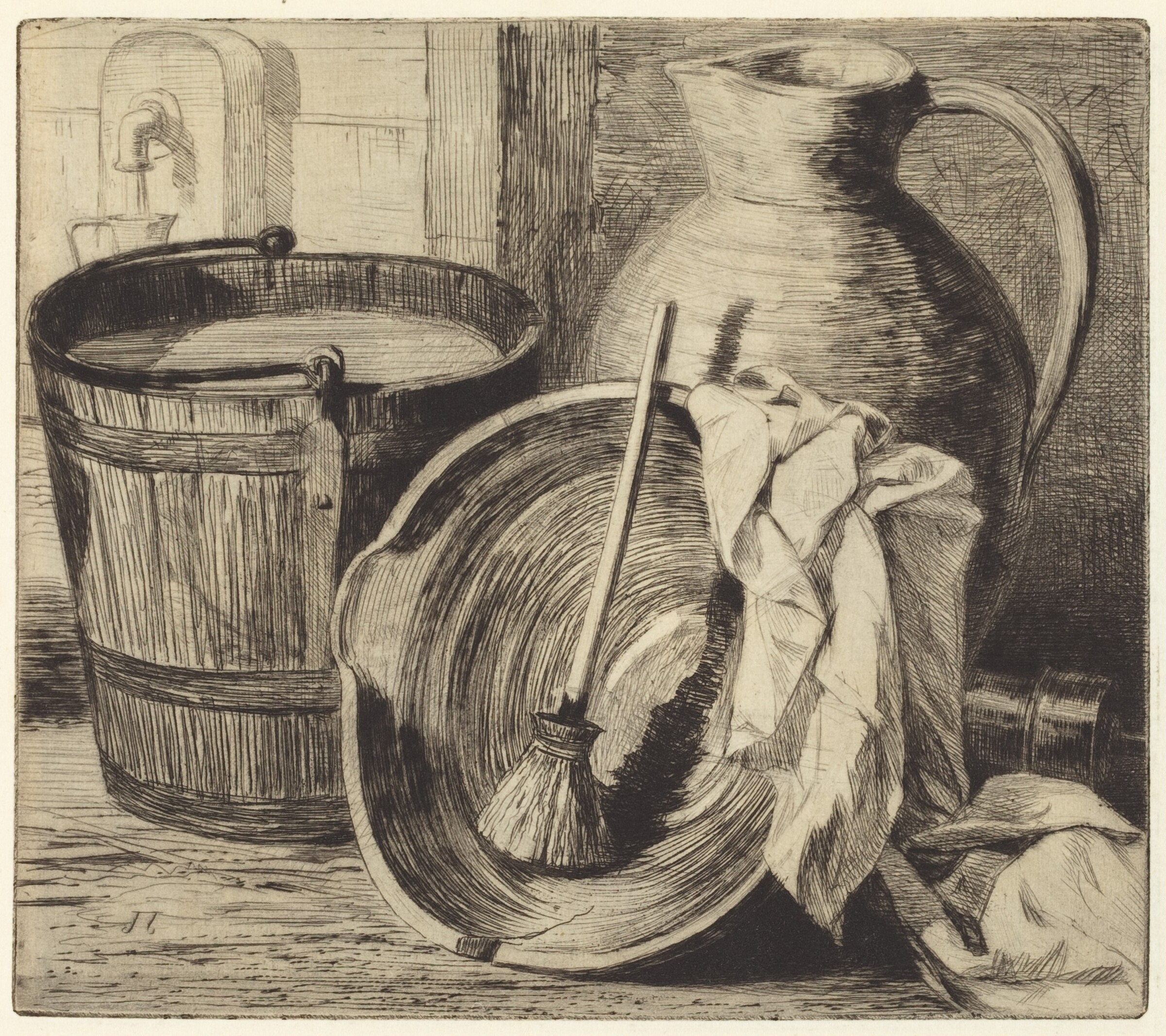 L'eau (Water), Jules-Ferdinand Jacquemart, 1863