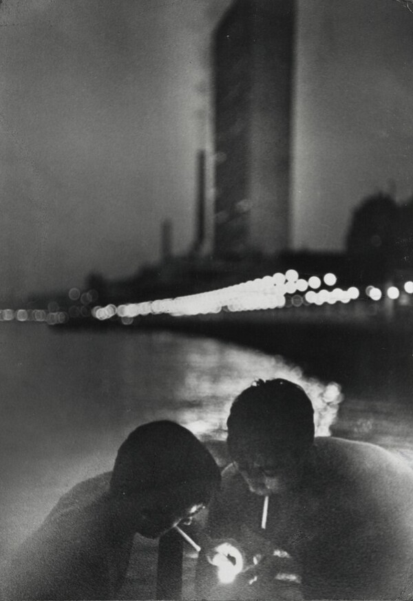 52nd Street Pier Looking Towards the United Nations Building, New York, New York