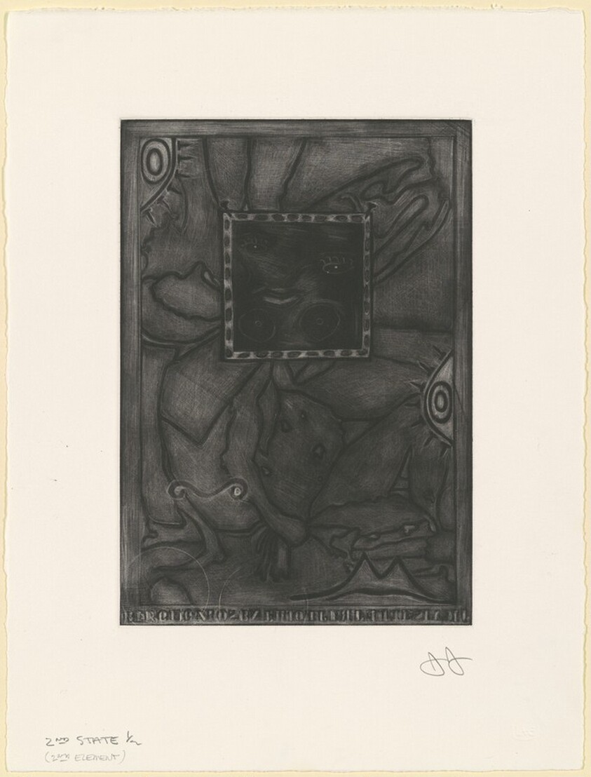 Untitled (Purple Mezzotint) [state proof of 2nd state]