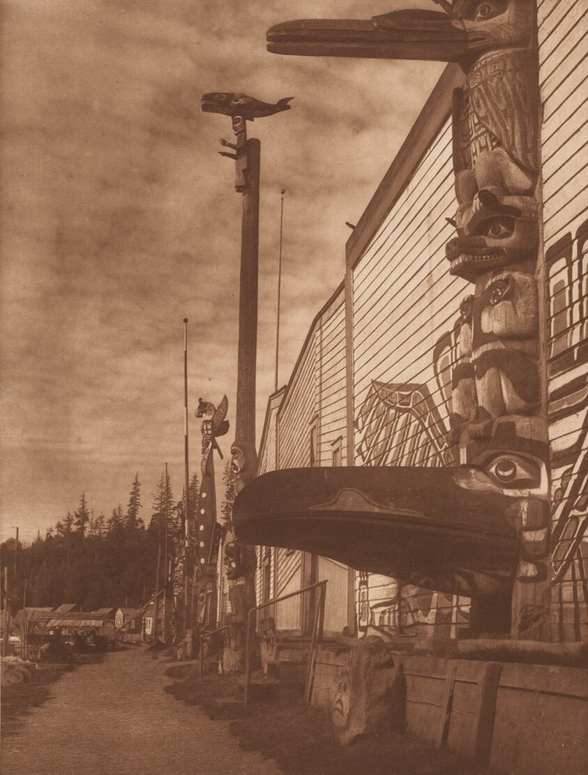 Nimkish Village at Alert Bay [Plate 350]