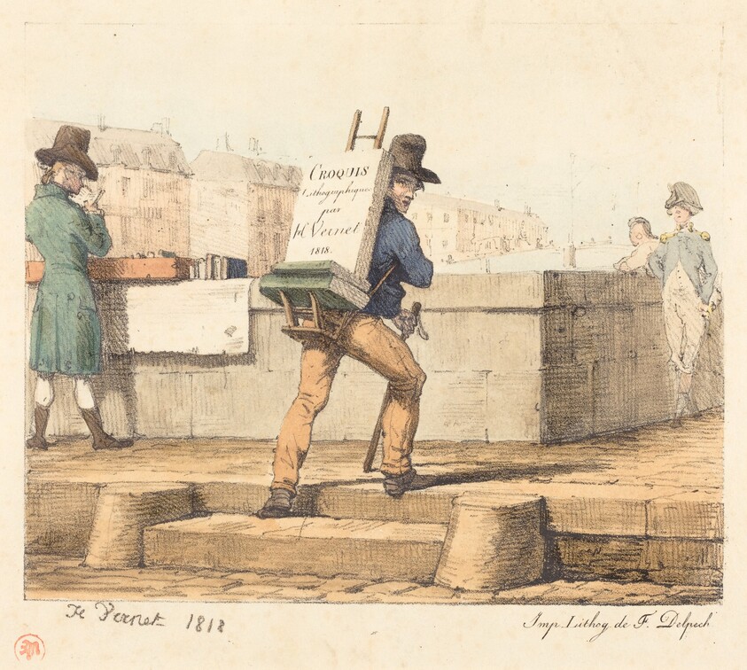 Frontispiece for the portfolio "Croquis Lithographiques par H. Vernet"