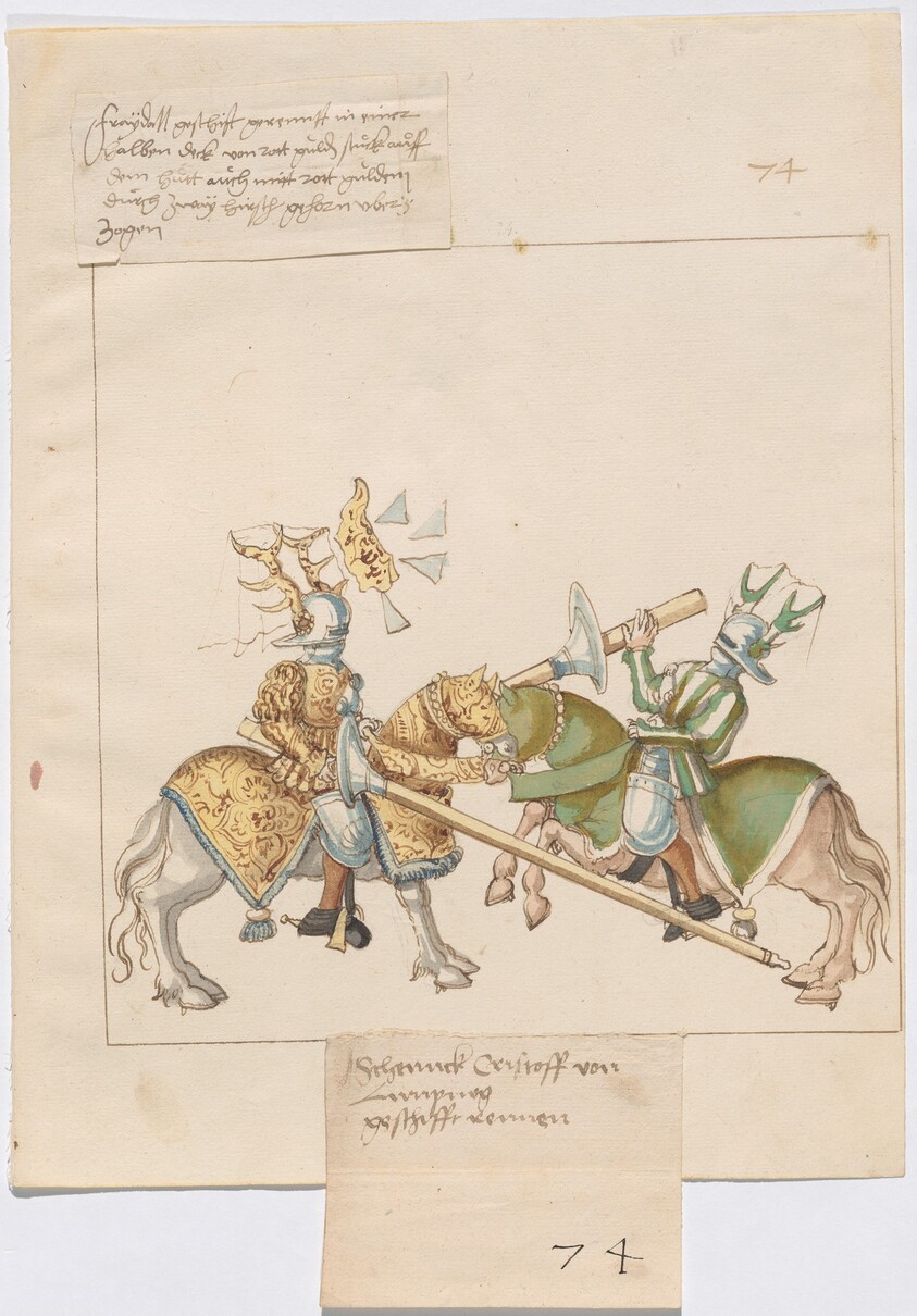 Mock Joust of War with Flying and Exploding Shields