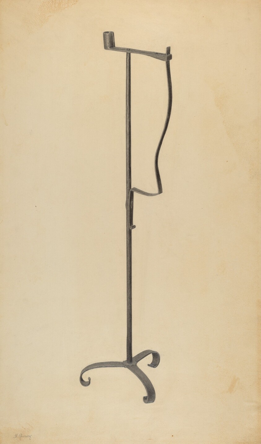 Rush and Candle Stand