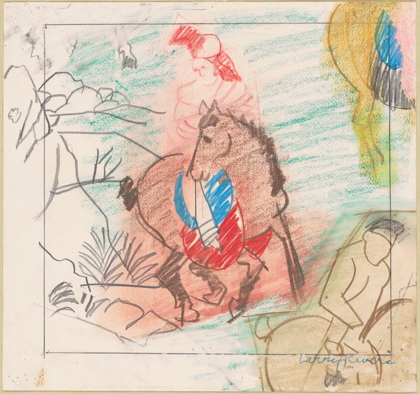 Study for "Chinese Information Travel"—Pink Lady Rider