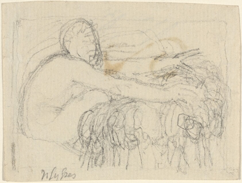 Seated Figure with Arms Outstretched