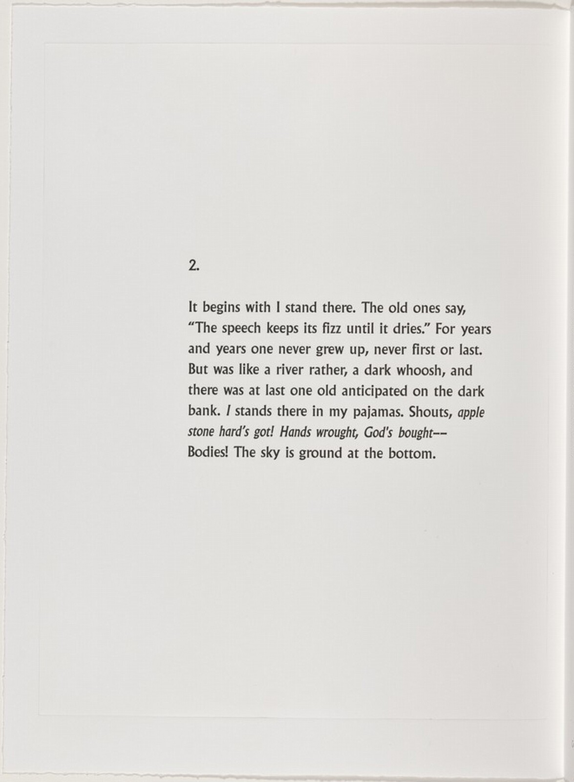 Untitled, Georg Baselitz and Robert Creeley, 1999