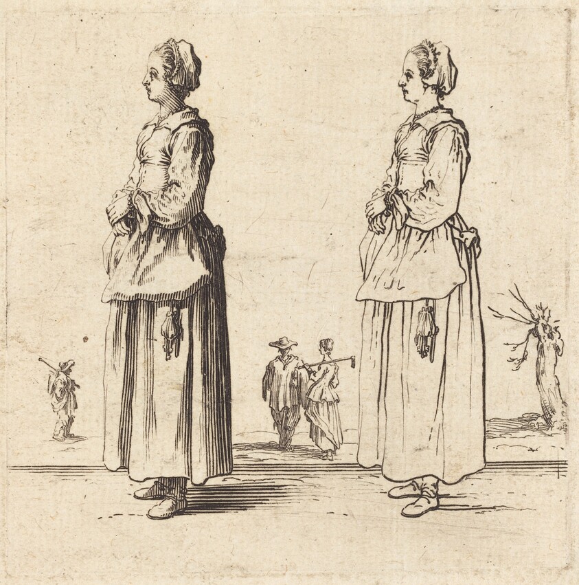Peasant Woman, in Profile, Facing Left