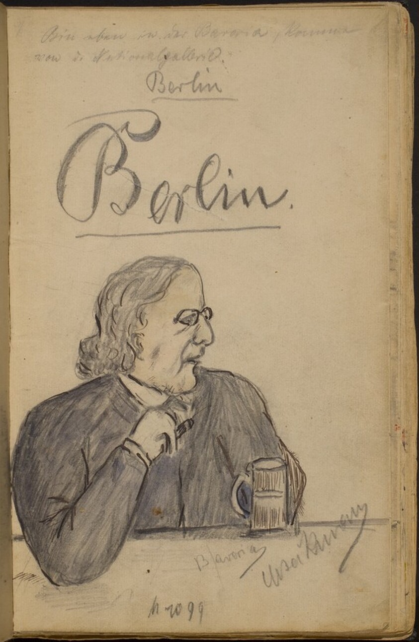 Seated Man with a Drink, Berlin