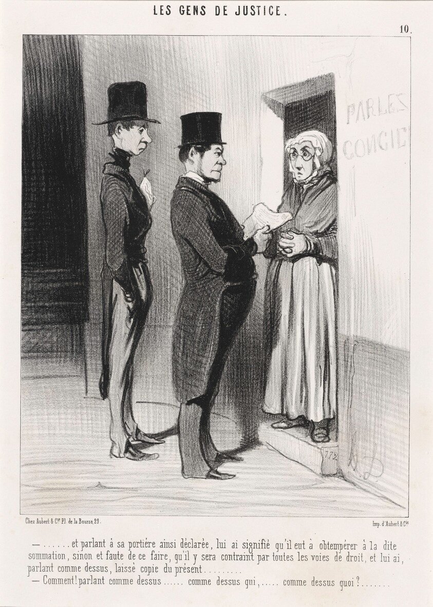 Et parlant a sa portière ainsi déclarée...