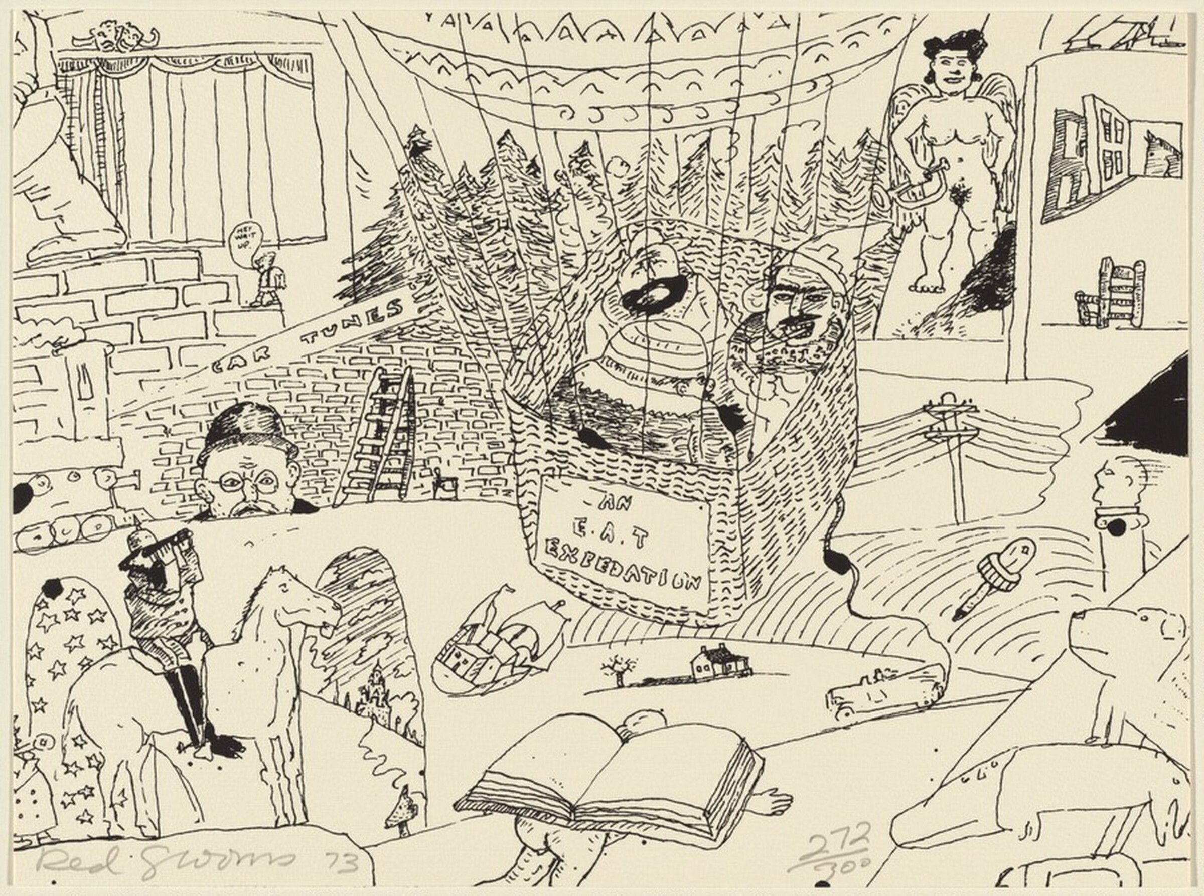 An E.A.T. Expedation, Red Grooms, 1973