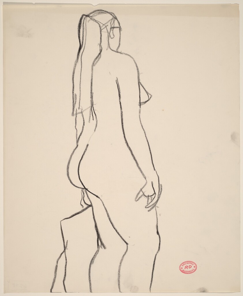 Untitled [standing female nude]