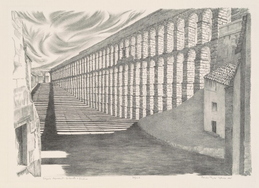 Segovia Aqueduct—Silhouette and Shadow