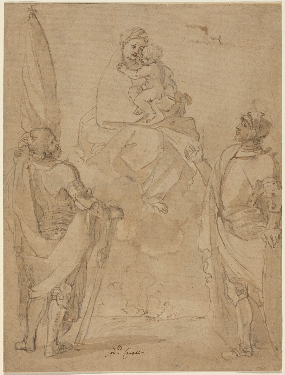 The Virgin and Child Appearing to Saints George and William