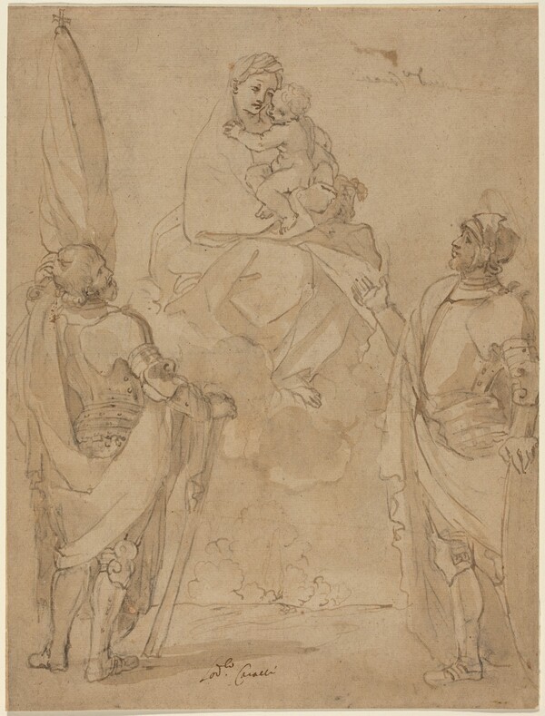The Virgin and Child Appearing to Saints George and William