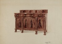 Sideboard, Mahogany, Geoffrey Holt, 1937