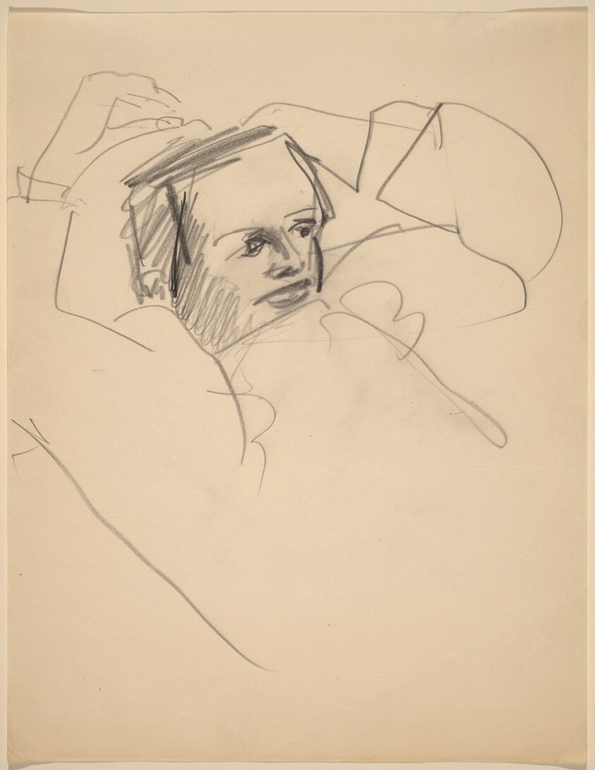 Half-Length Study of a Woman, Arms Raised to Head