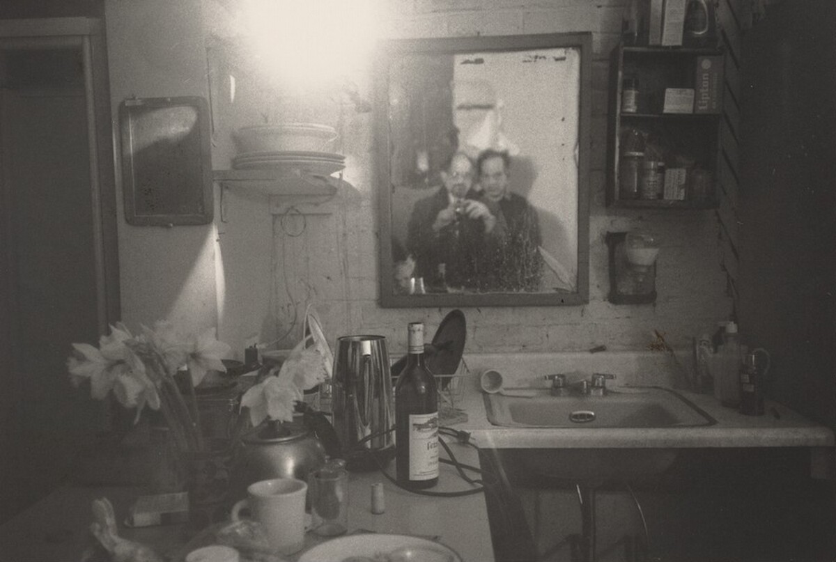 Robert Frank and Allen Ginsberg at Frank's Apartment