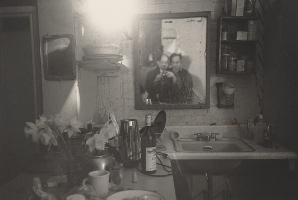 Robert Frank and Allen Ginsberg at Frank's Apartment