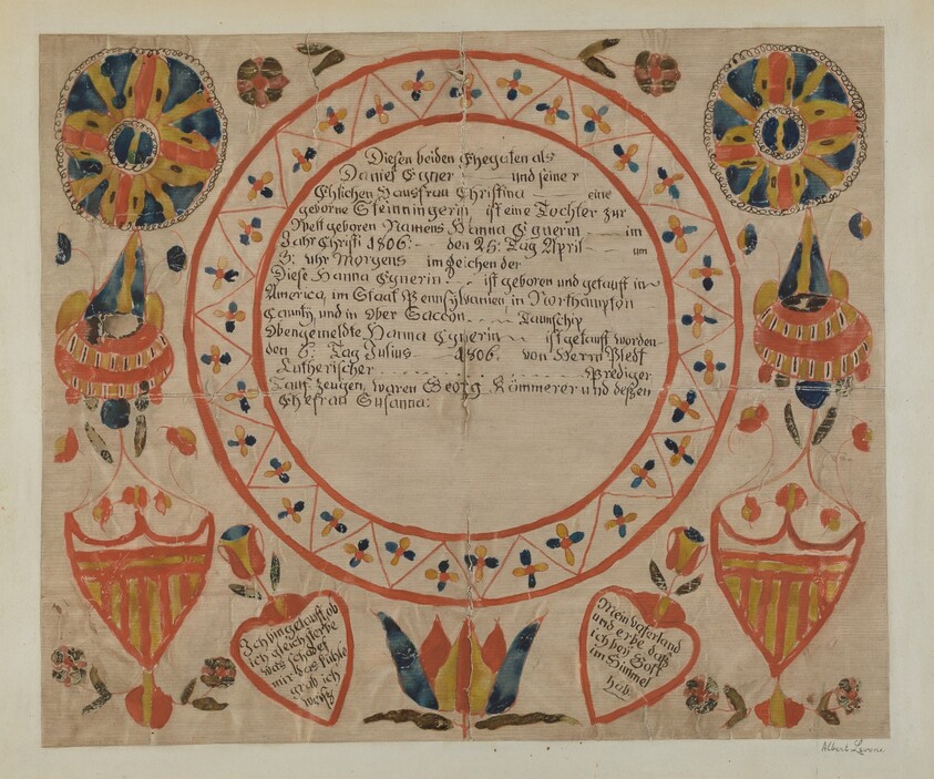 Pa. German Fraktur