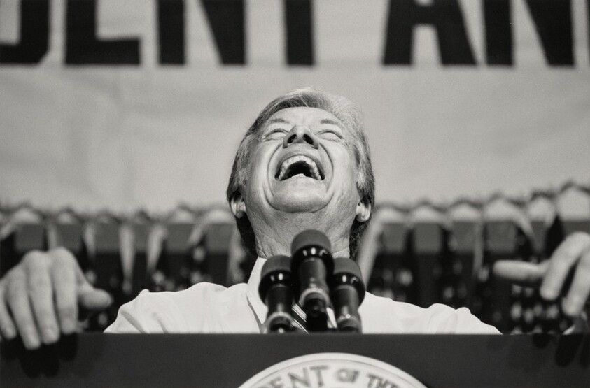 President Jimmy Carter Laughing