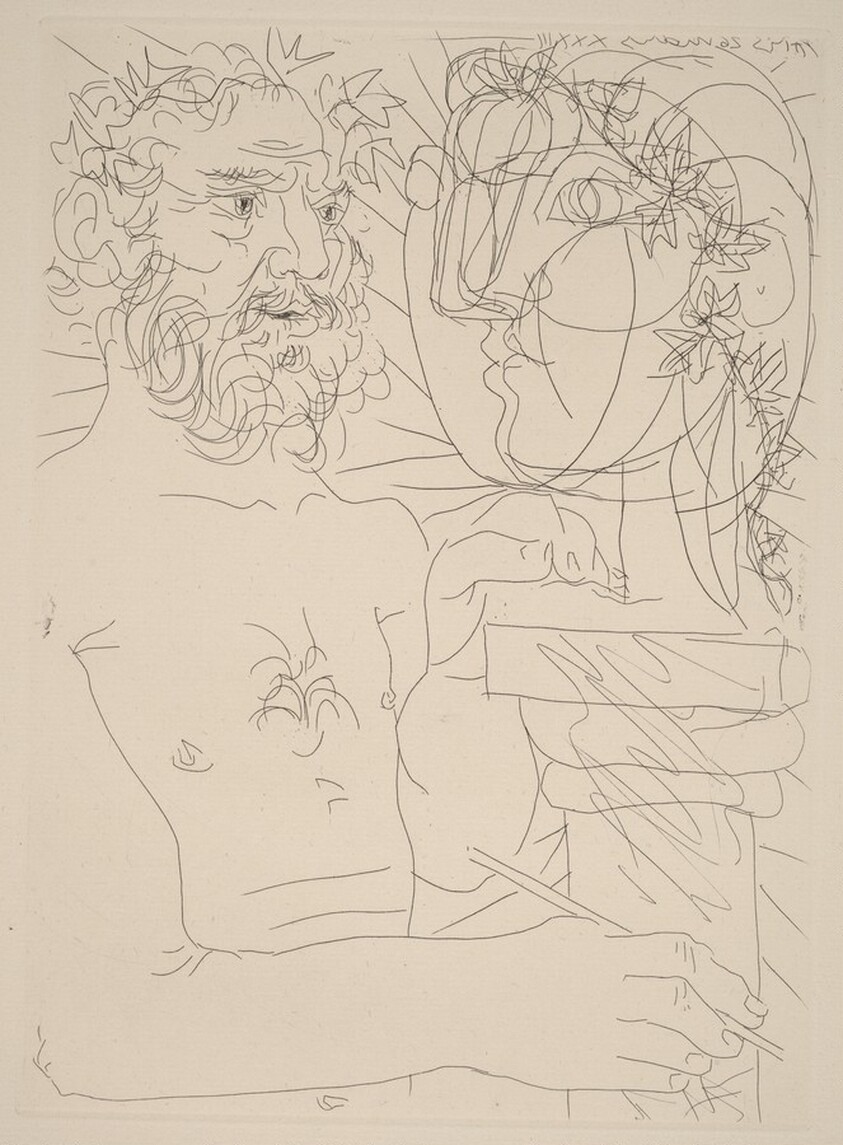 Old Sculptor at Work (Vieux sculpteur au travail II)