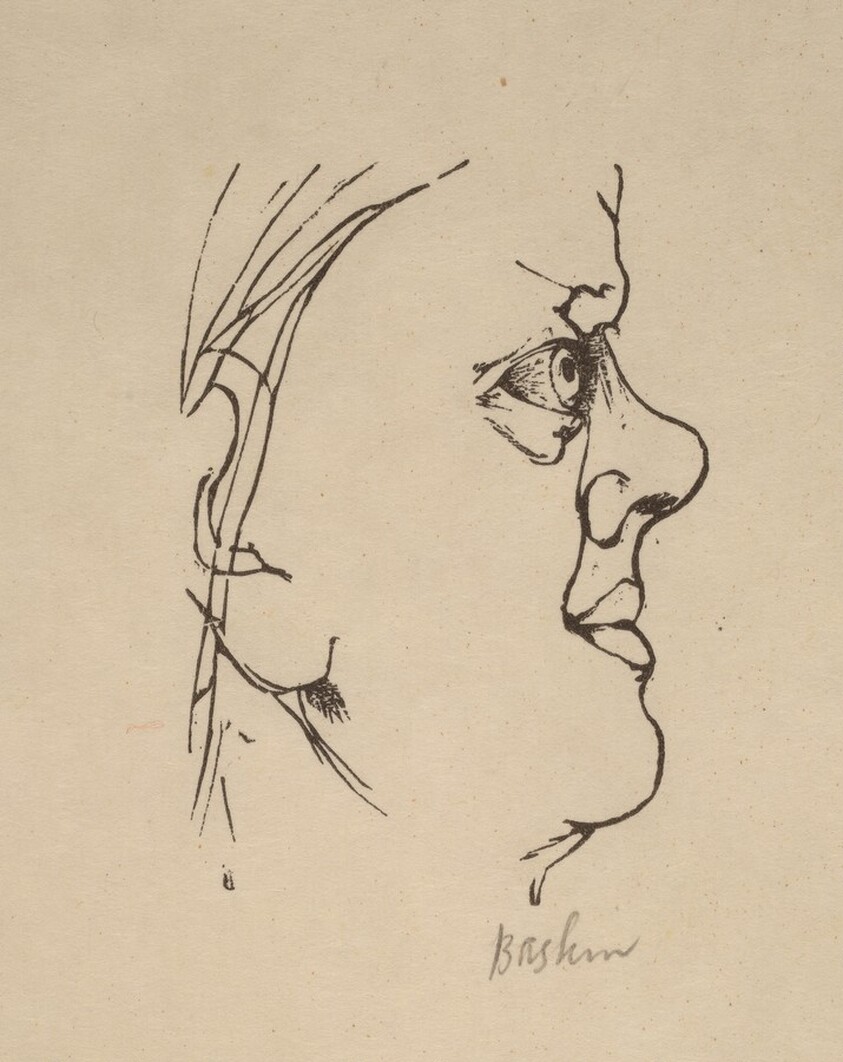 Blake, after His Visionary Self-Portrait