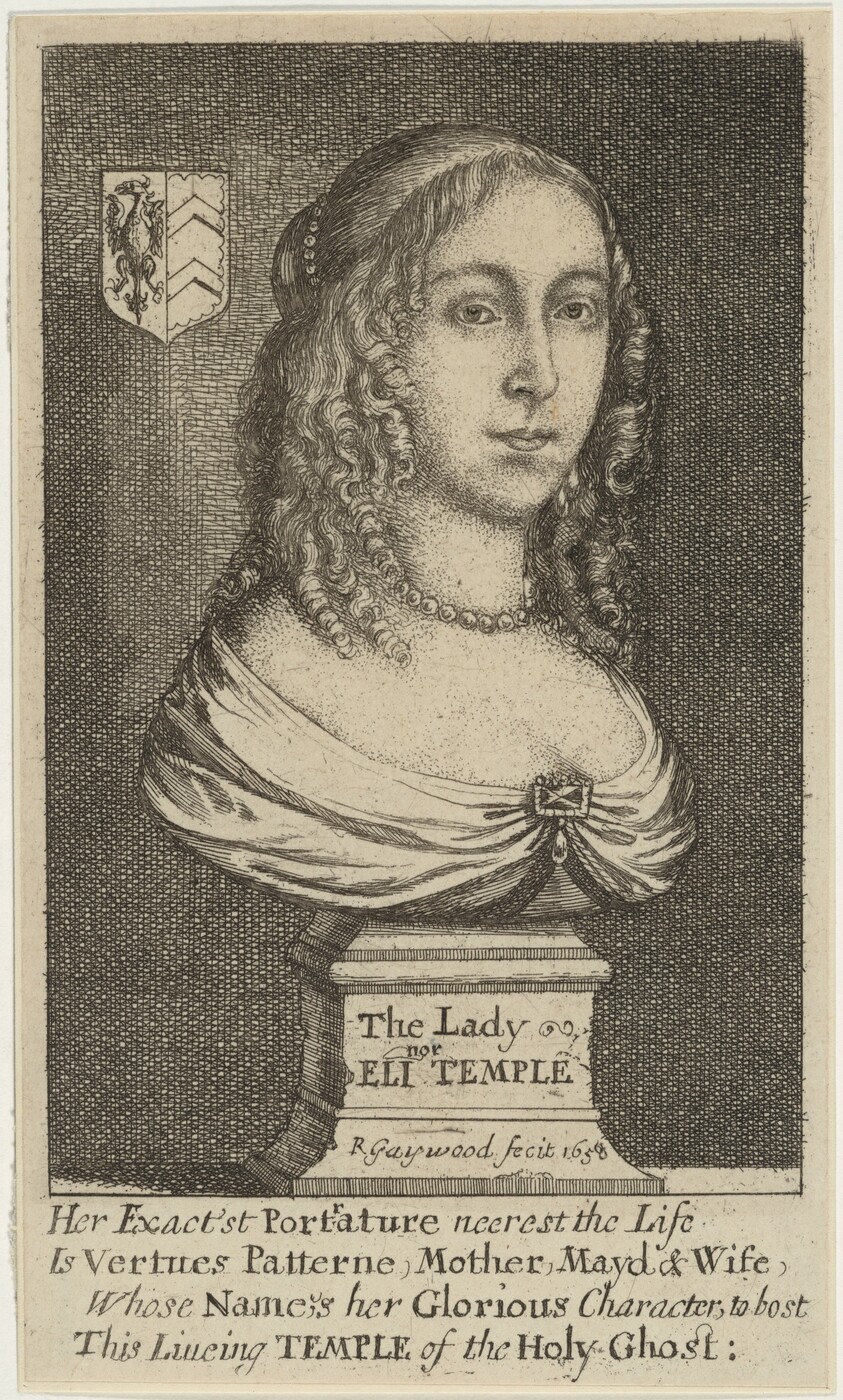 Lady Eleanor Temple, Wife of Sir Peter Templeof Stanton Bury