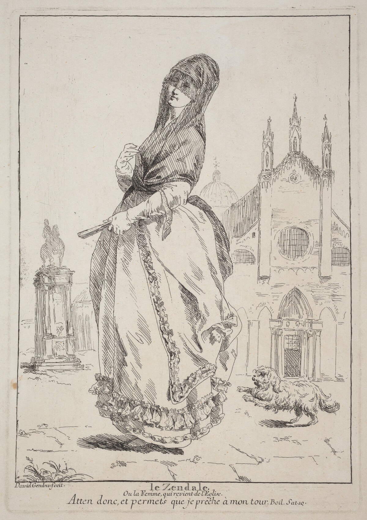 Le Zendale (Woman in a Hood, or the Woman Returning from Church)