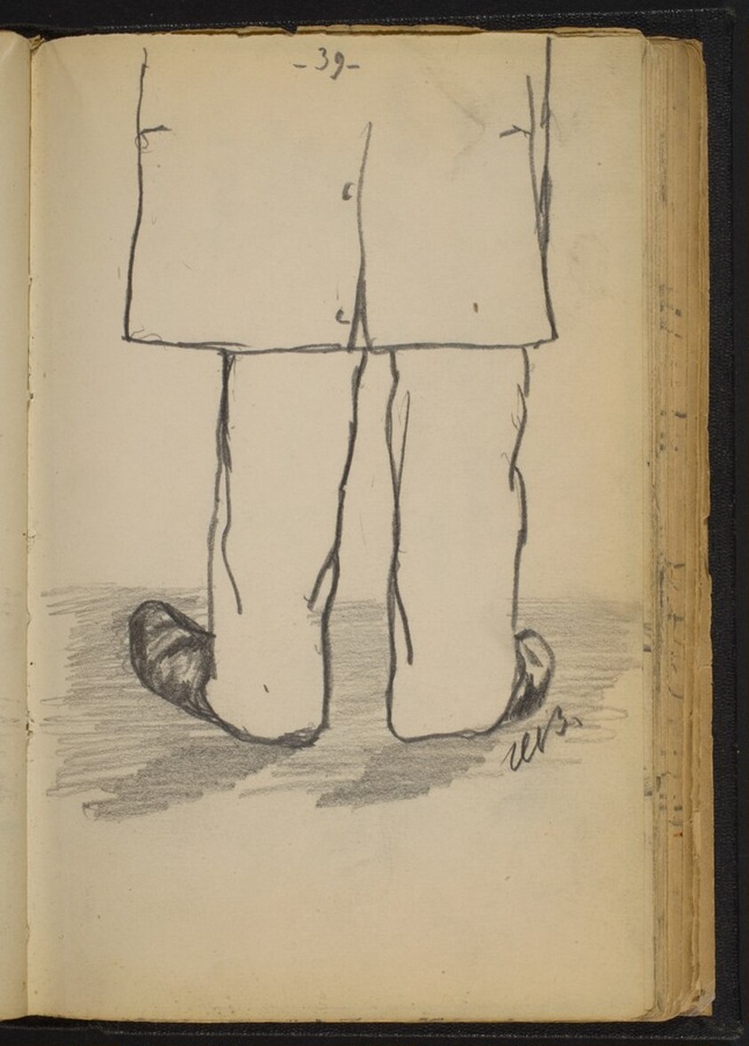 Man's Pants and Shoes