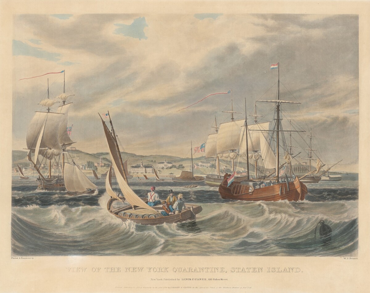 View of the New York Quarantine, Staten Island